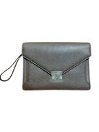 Burberry Saffiano Leather Clutch
