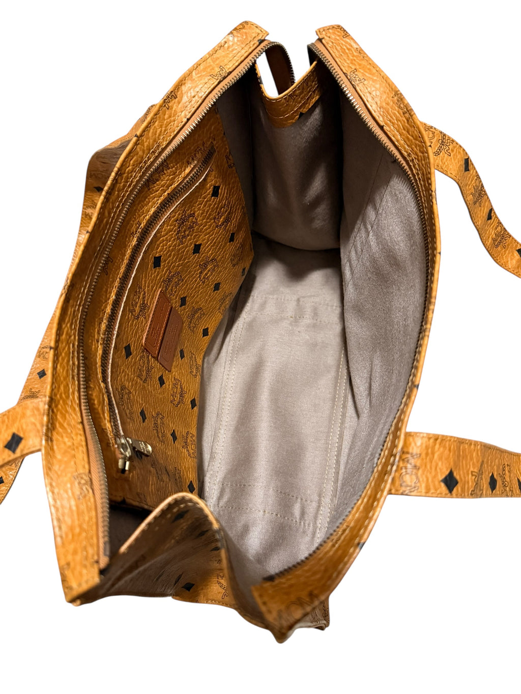 MCM Vintage Visetos Leather Tote