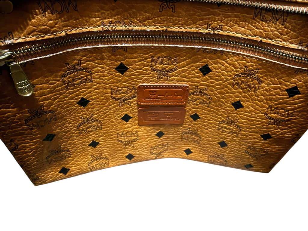 MCM Vintage Visetos Leather Tote