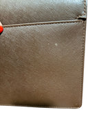 Burberry Saffiano Leather Clutch