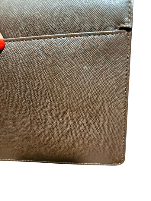 Burberry Saffiano Leather Clutch