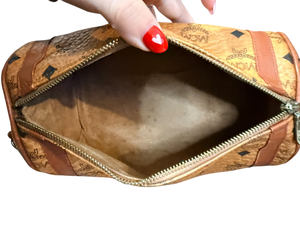 MCM Crossbody Barrel Bag