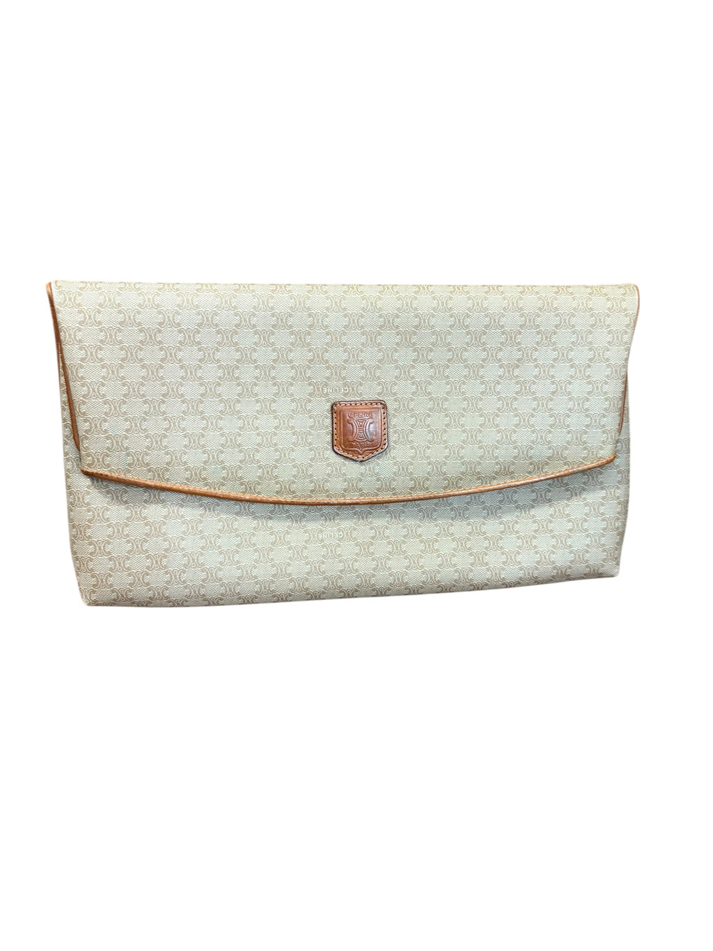 Celine Vintage Macadam Flap Over Clutch