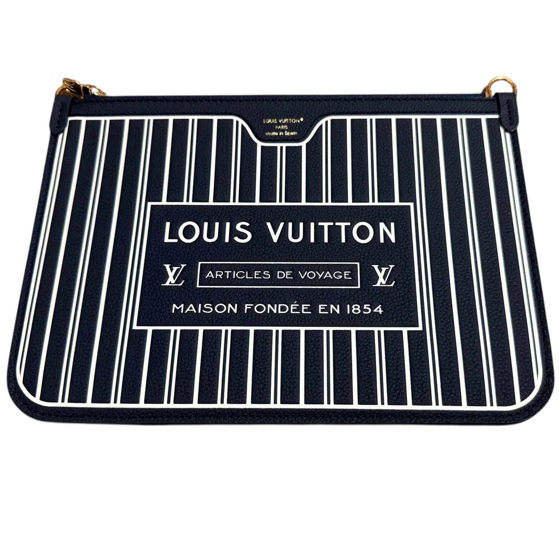Louis Vuitton Navy Inside Out Neverfull GM Pouch