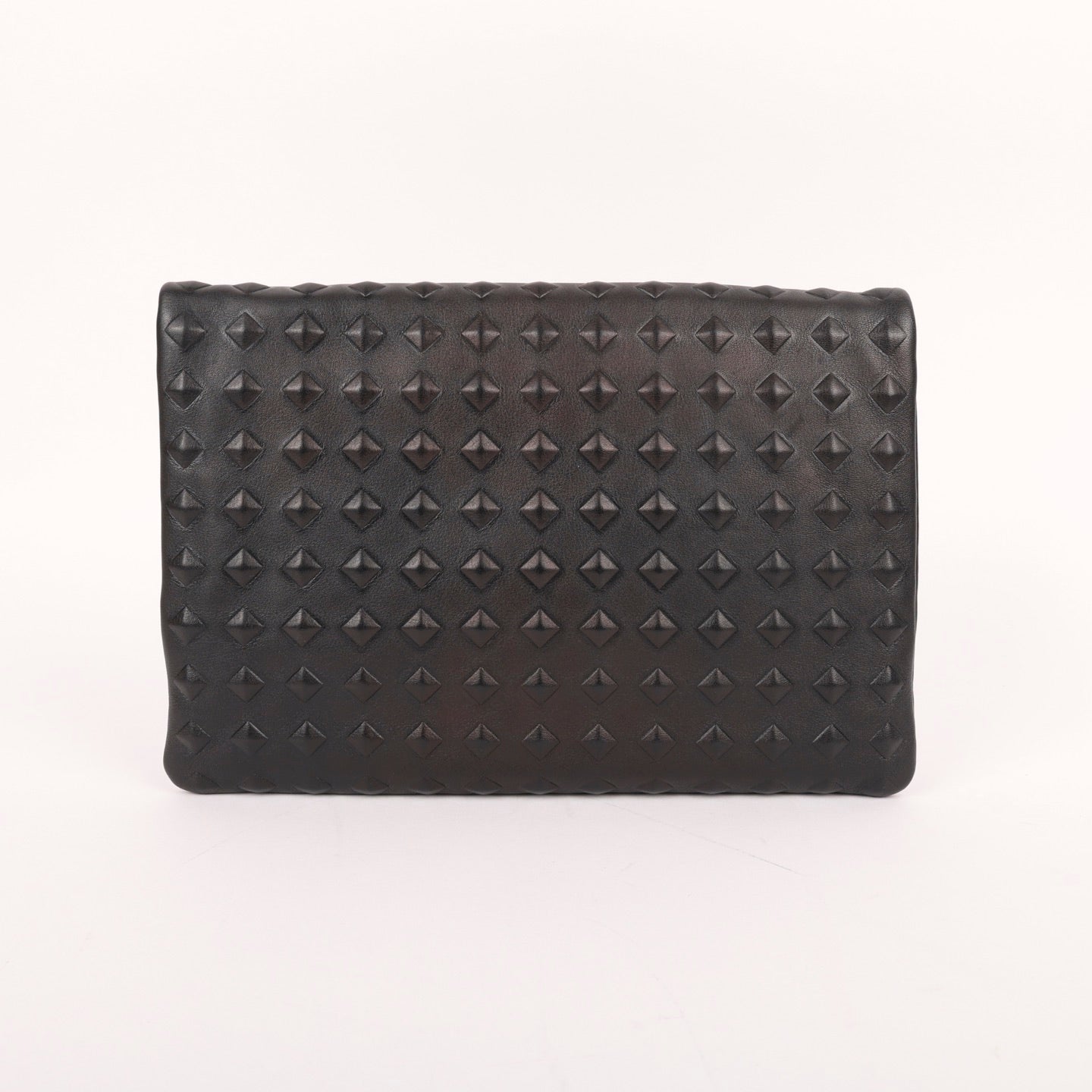 MCM Black Studded Leather 2 Way Bag