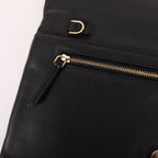 MCM Black Studded Leather 2 Way Bag