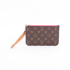 Louis Vuitton Monogram Neverfull Pouch – Red Interior