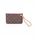 Louis Vuitton Monogram Neverfull Pouch – Red Interior