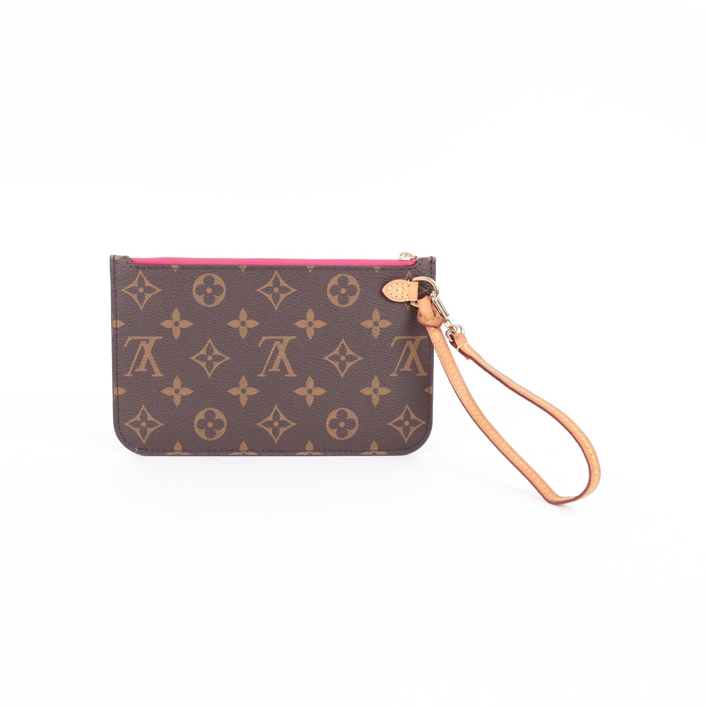Louis Vuitton Monogram Neverfull Pouch – Red Interior