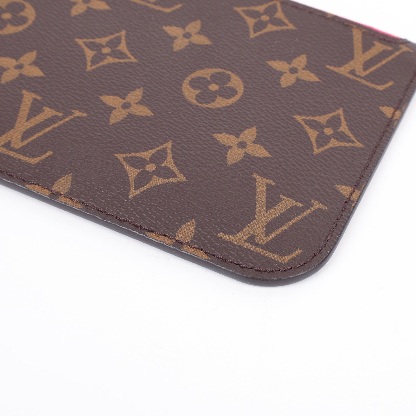 Louis Vuitton Monogram Neverfull Pouch – Red Interior