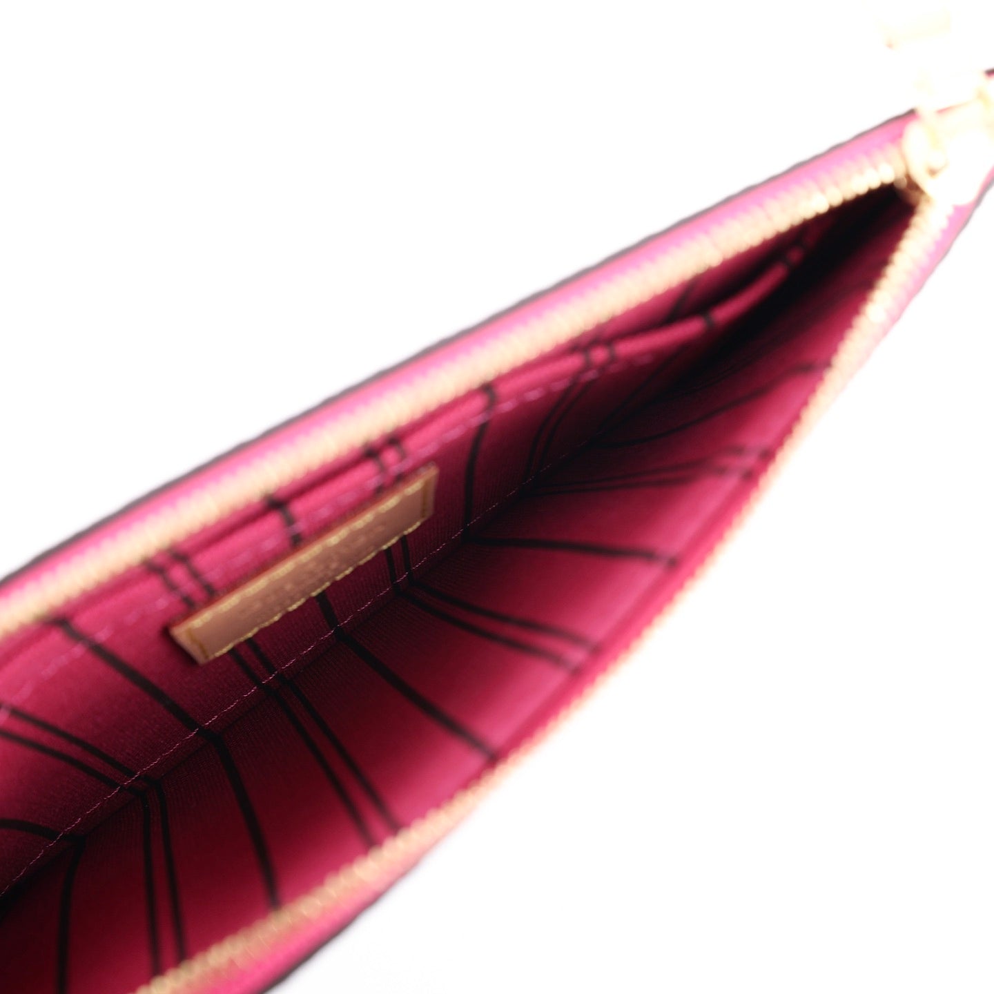 Louis Vuitton Monogram Neverfull Pouch – Red Interior