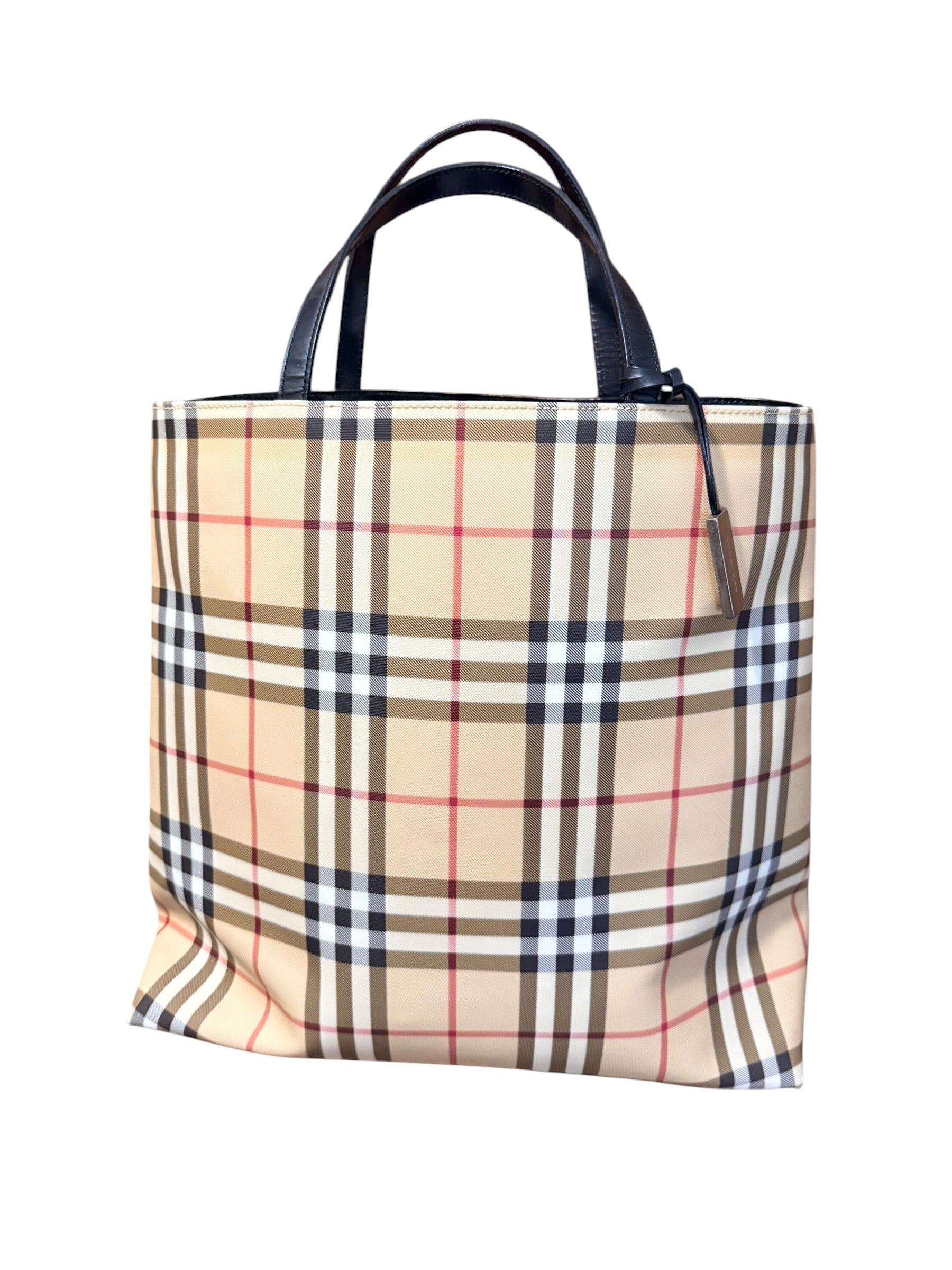 Burberry Nova Check Top Handle Tote