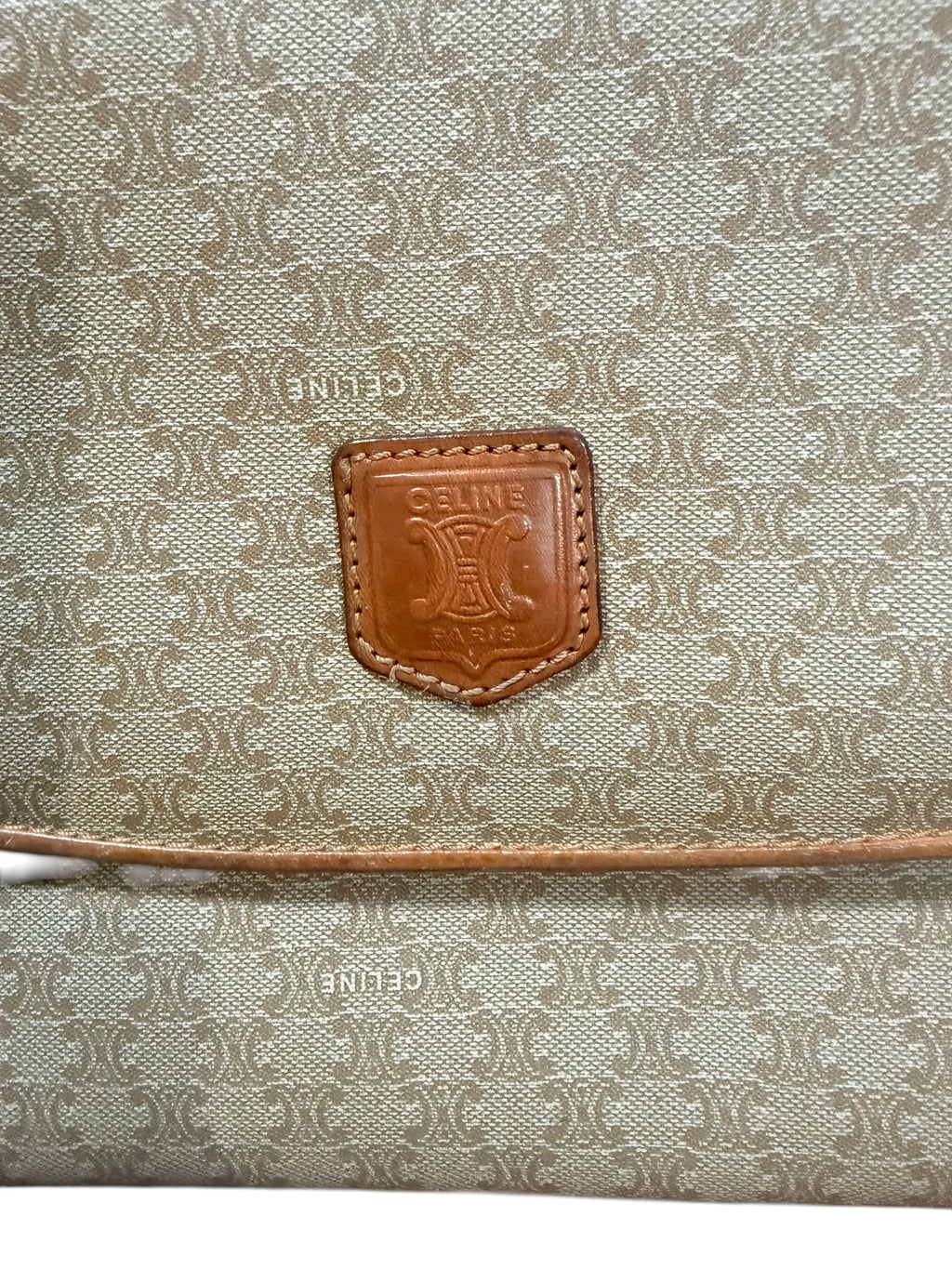 Celine Vintage Macadam Flap Over Clutch