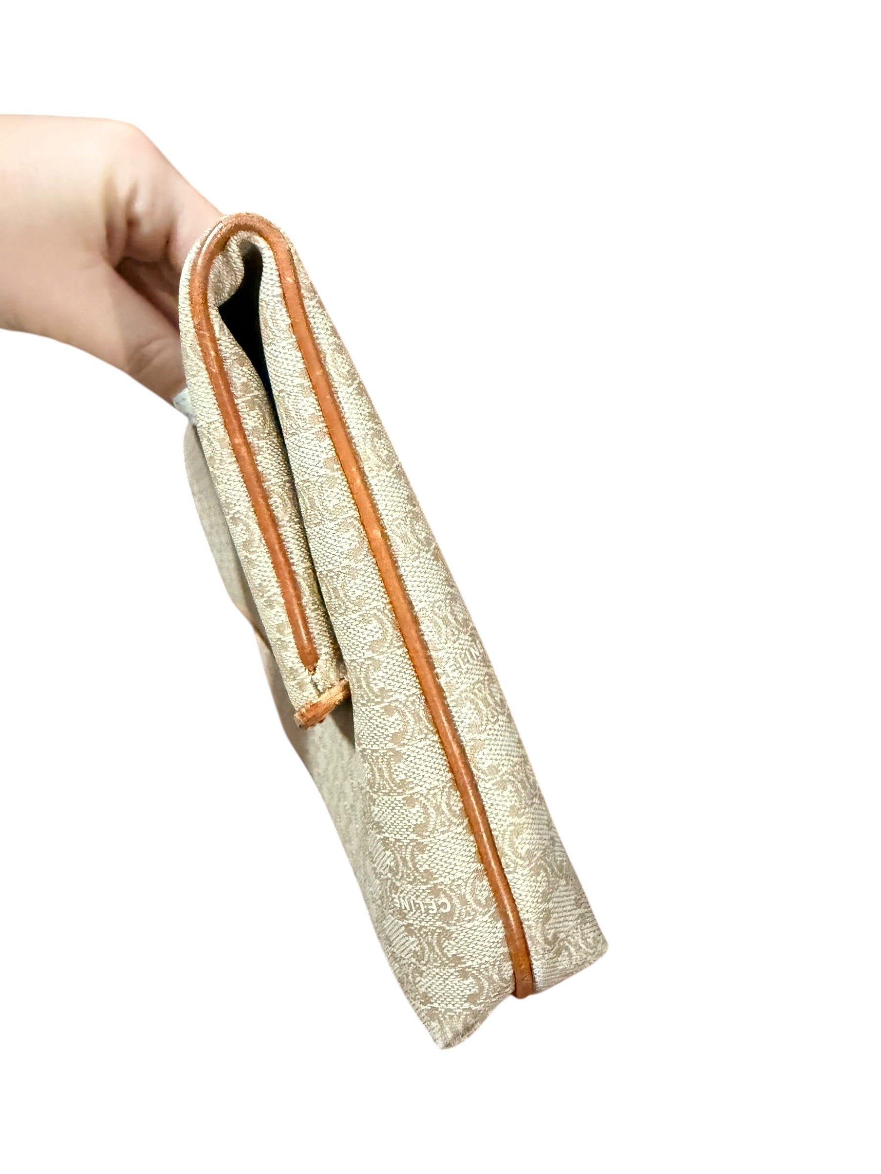Celine Vintage Macadam Flap Over Clutch