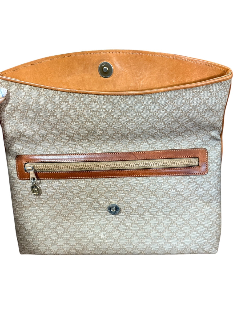 Celine Vintage Macadam Flap Over Clutch
