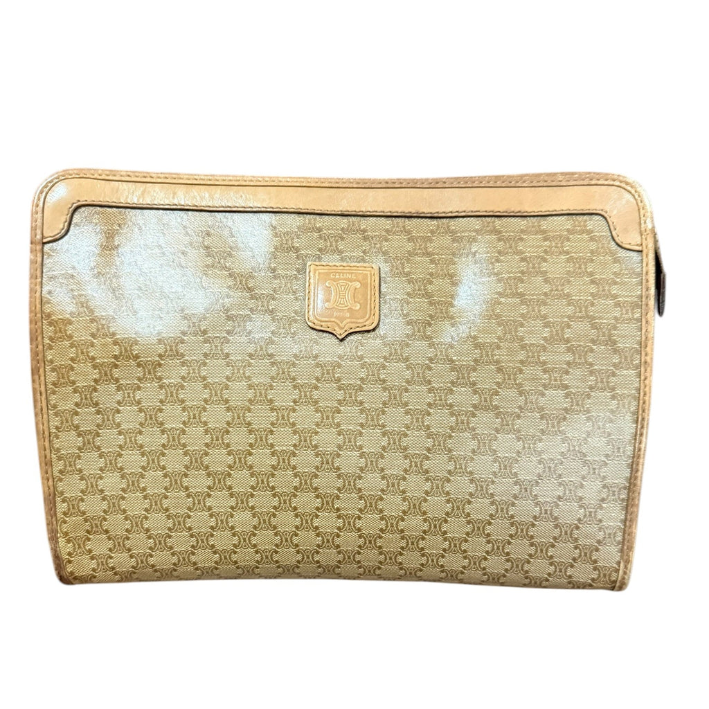 Celine Vintage Macadam Pouch / Clutch