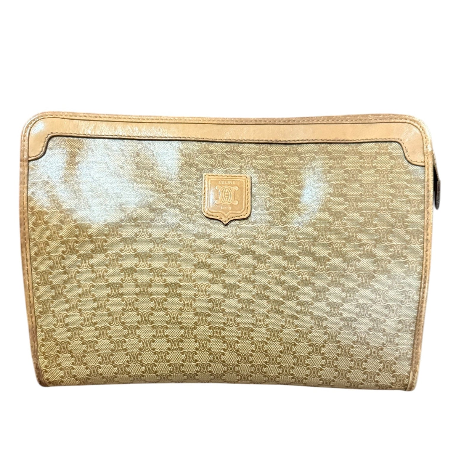 Celine Vintage Macadam Pouch / Clutch