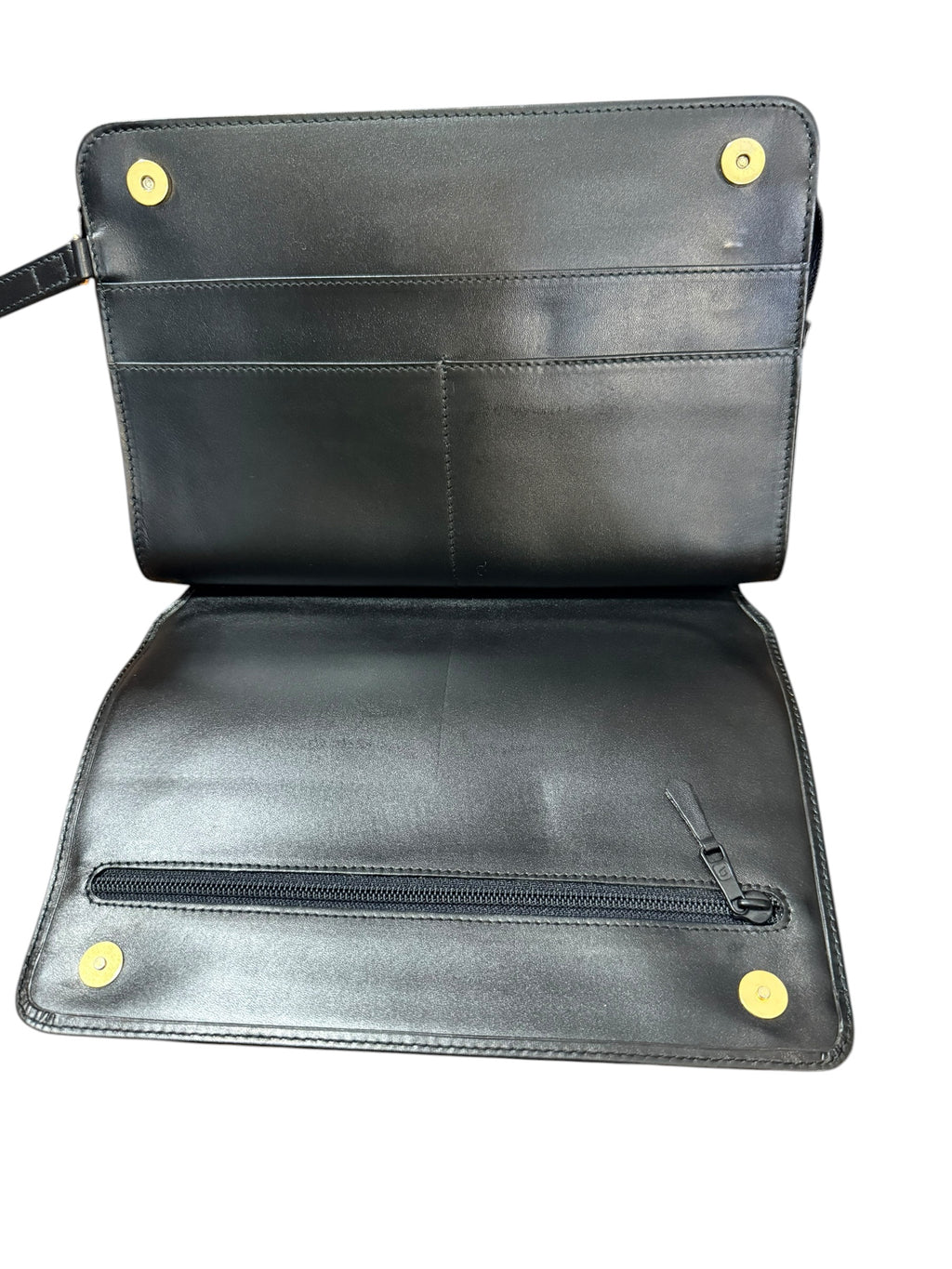Dunhill Black Leather Clutch