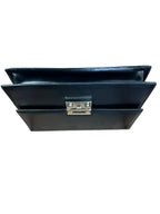 Ferragamo Black Leather Clutch