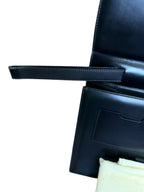 Ferragamo Black Leather Clutch