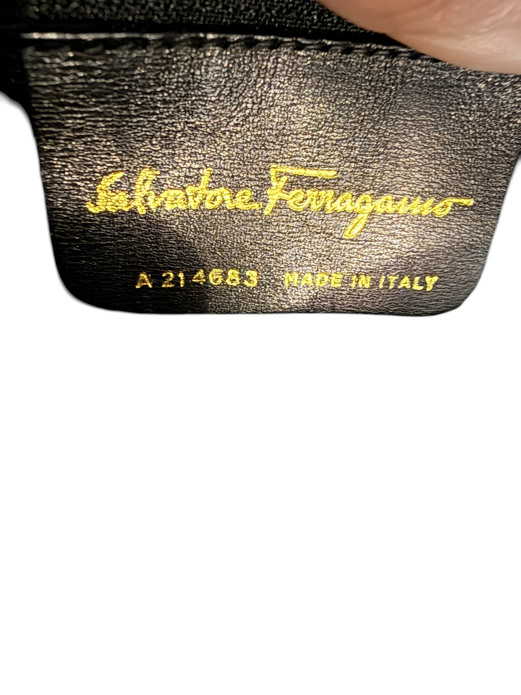 Ferragamo Vintage Navy Crossbody Bag