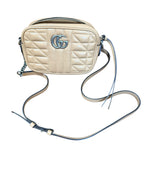 Gucci GG Marmont Tan Matelassé Crossbody Bag