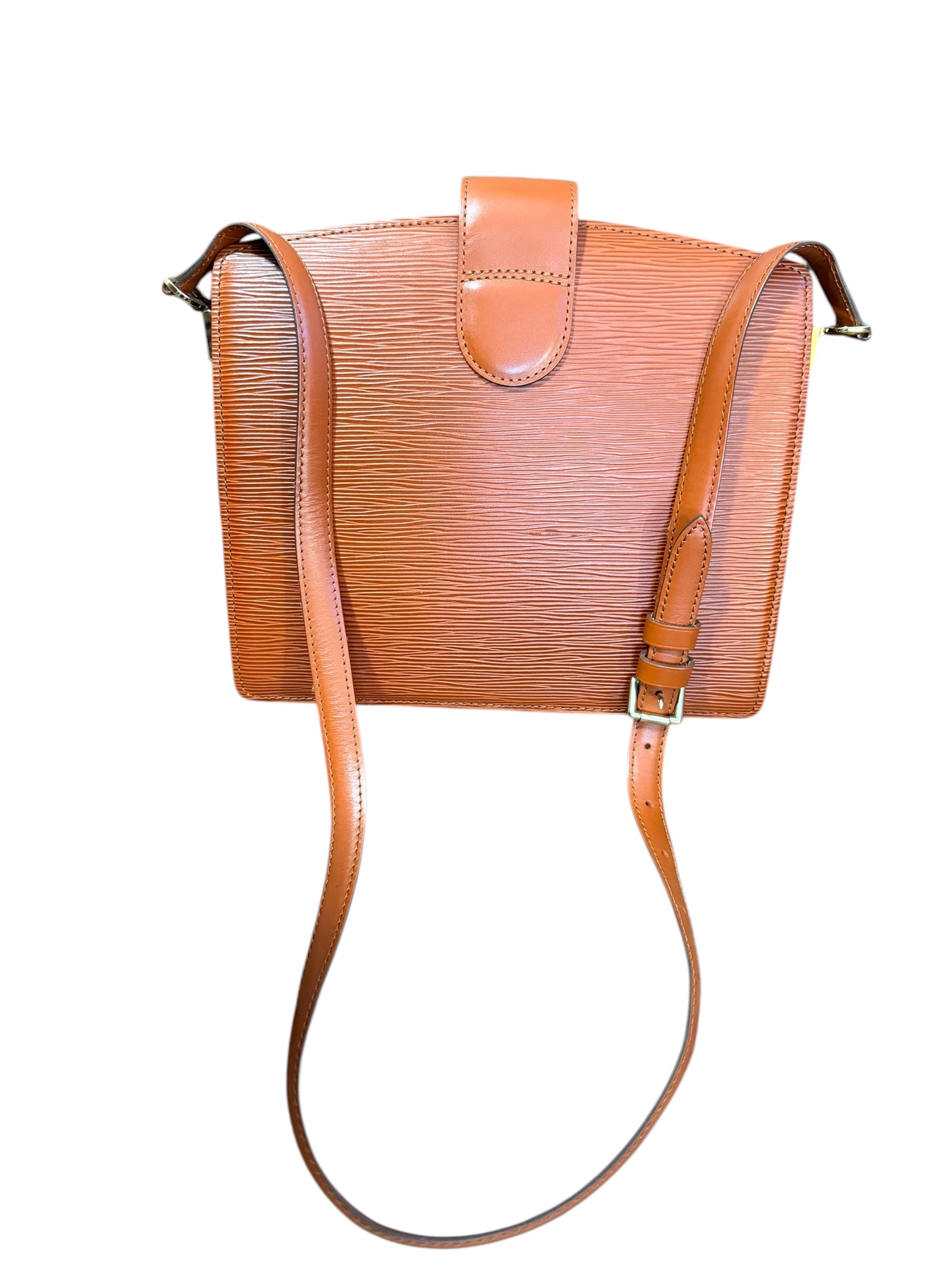 Louis Vuitton Cognac Epi Leather Shoulder Bag