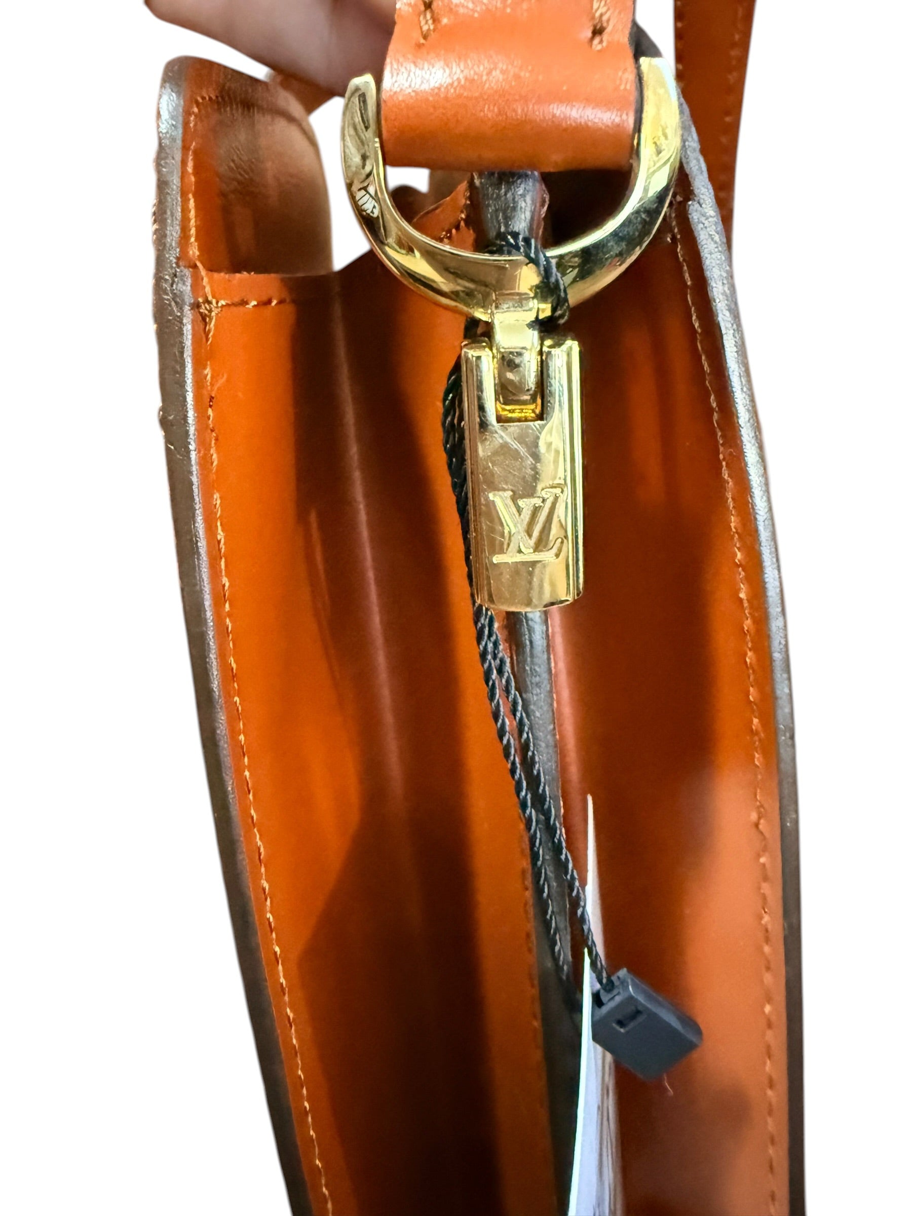 Louis Vuitton Cognac Epi Leather Shoulder Bag