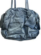 Prada Black Leather Shoulder Bow Bag