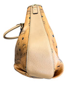 MCM Cognac Visetos Leather Bag