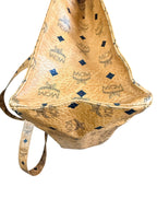MCM Cognac Visetos Shopper Tote