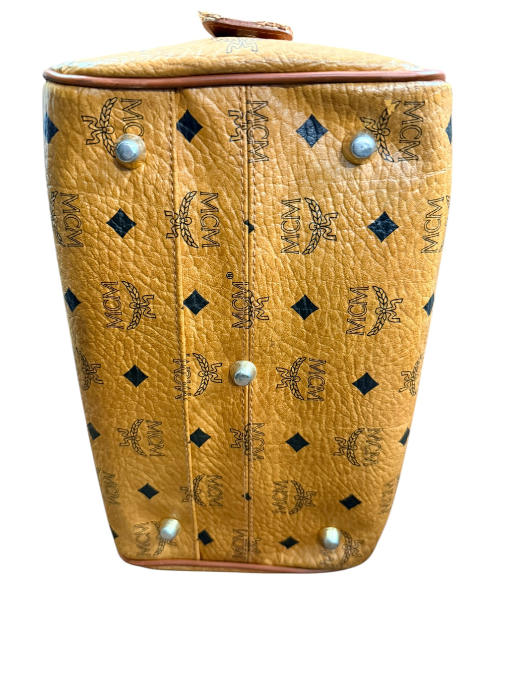 MCM Vintage Visetos Boston Bag