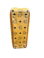 MCM Cognac Visetos Top Handle Bag