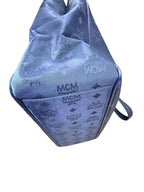 MCM Navy Nylon Gold Tote