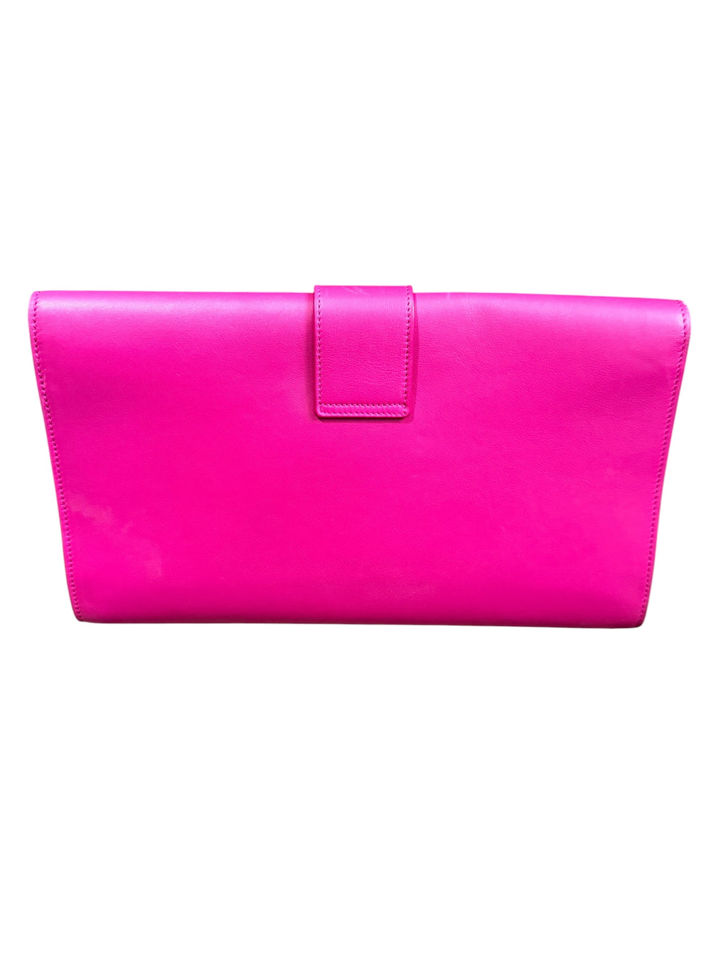 Saint Laurent “Y” Gold Hardware Pink Clutch