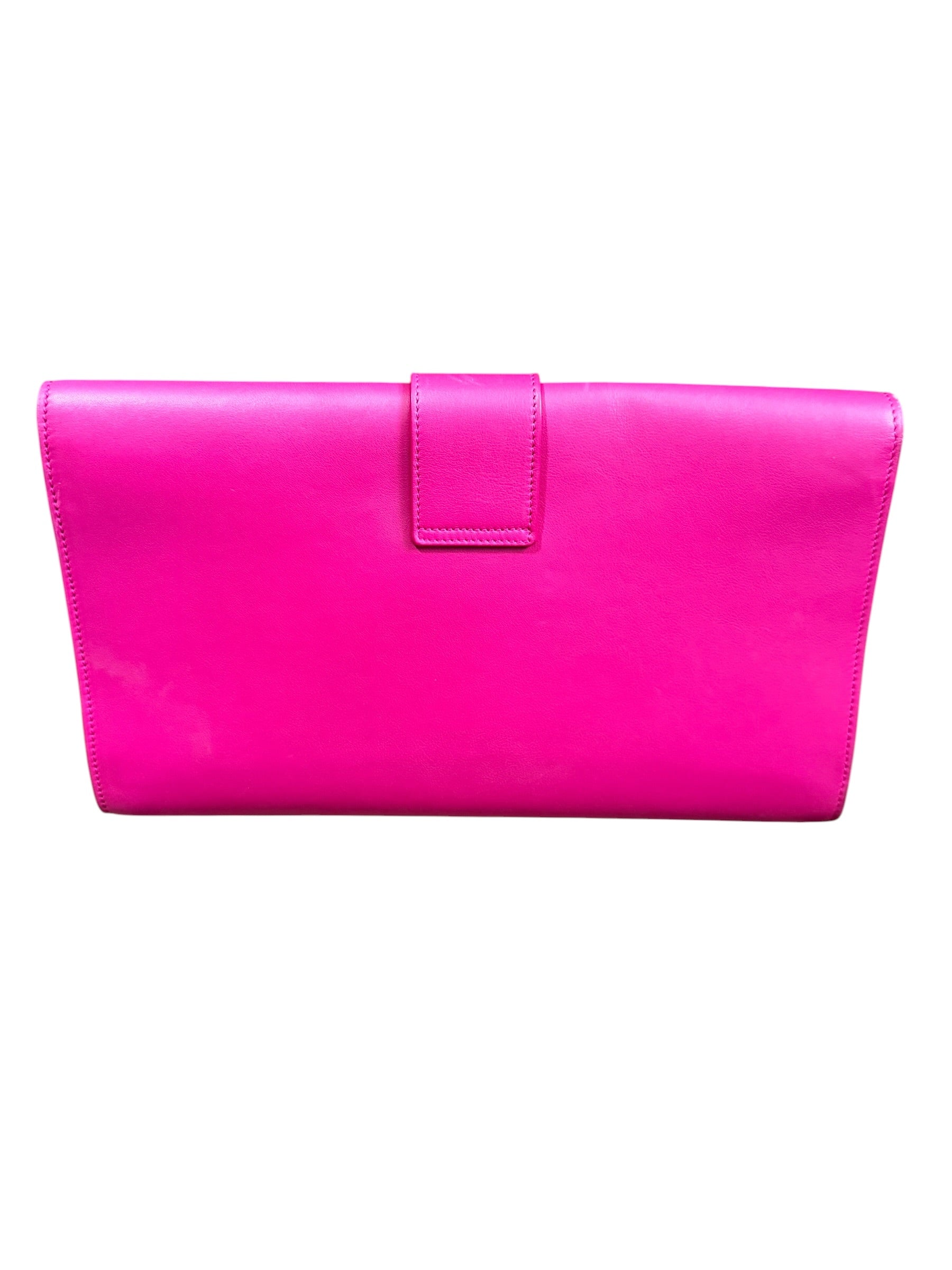 Saint Laurent “Y” Gold Hardware Pink Clutch