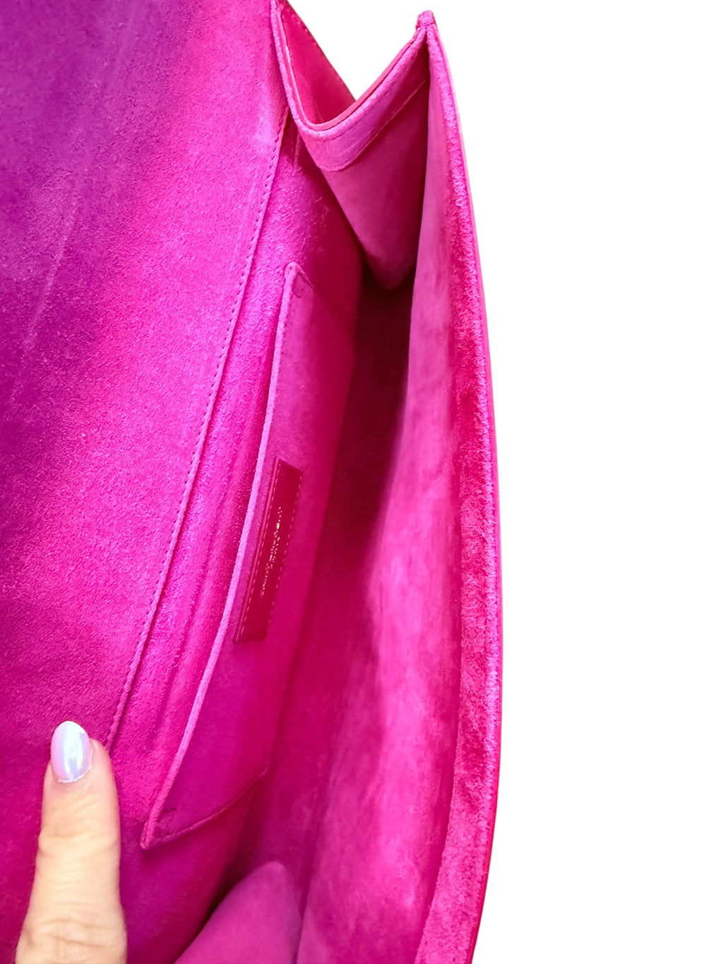 Saint Laurent “Y” Gold Hardware Pink Clutch