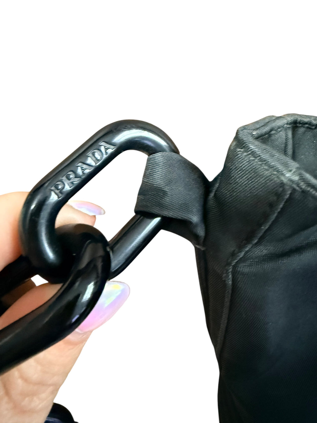 Prada Black Nylon Shoulder Bag