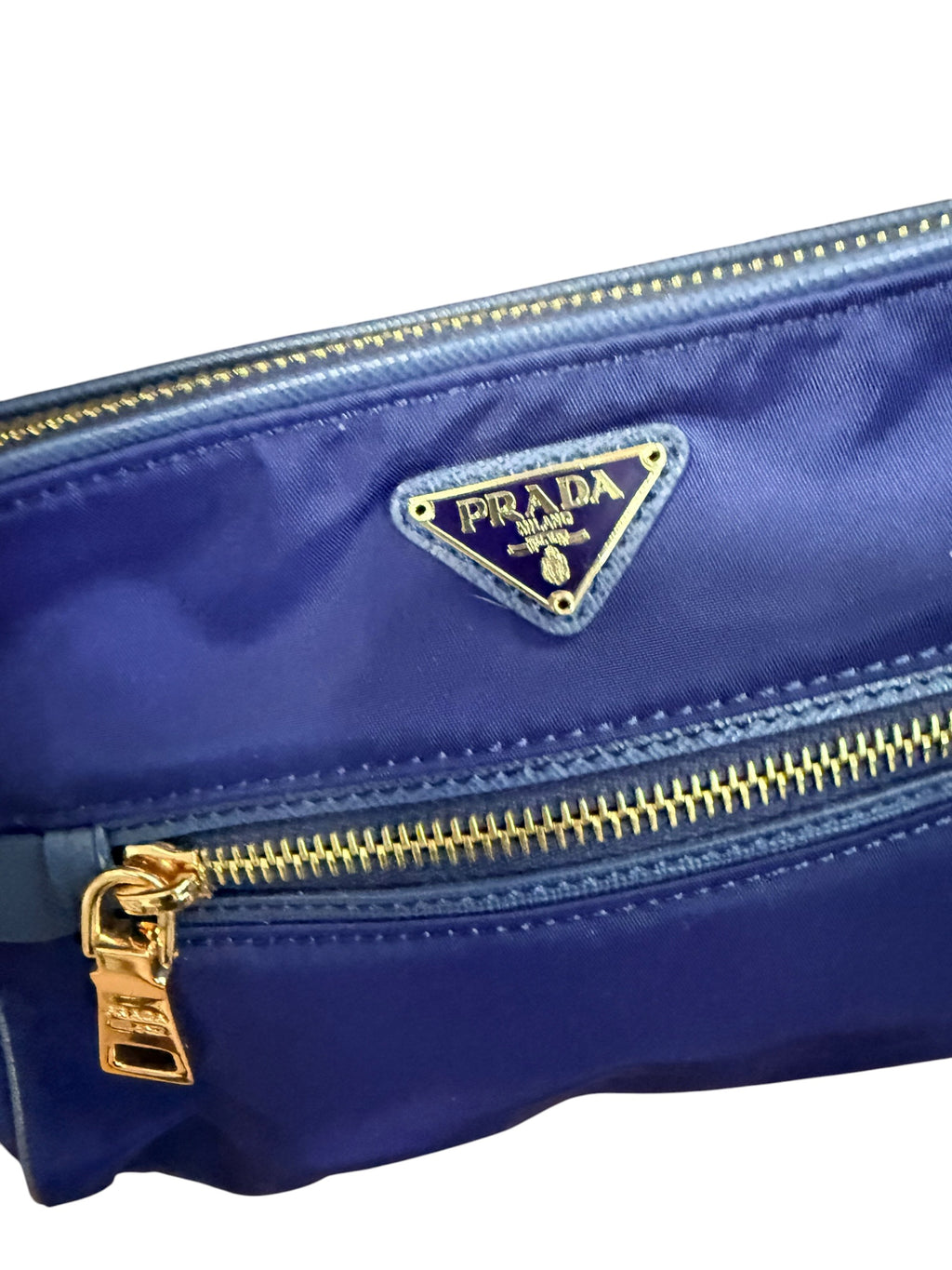 Prada Navy Blue Nylon Shoulder Bag