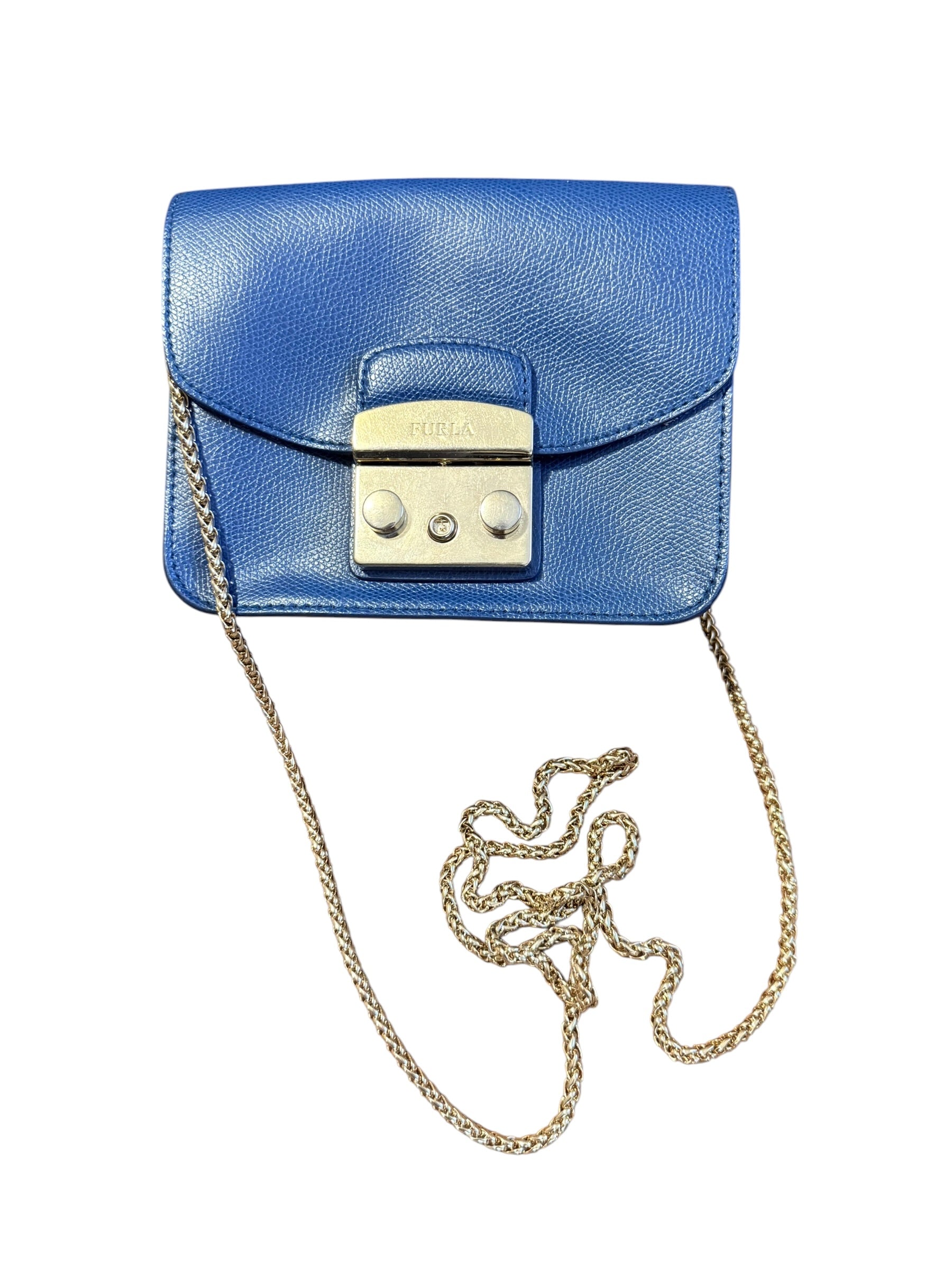 Furla Blue Metropolis Crossbody