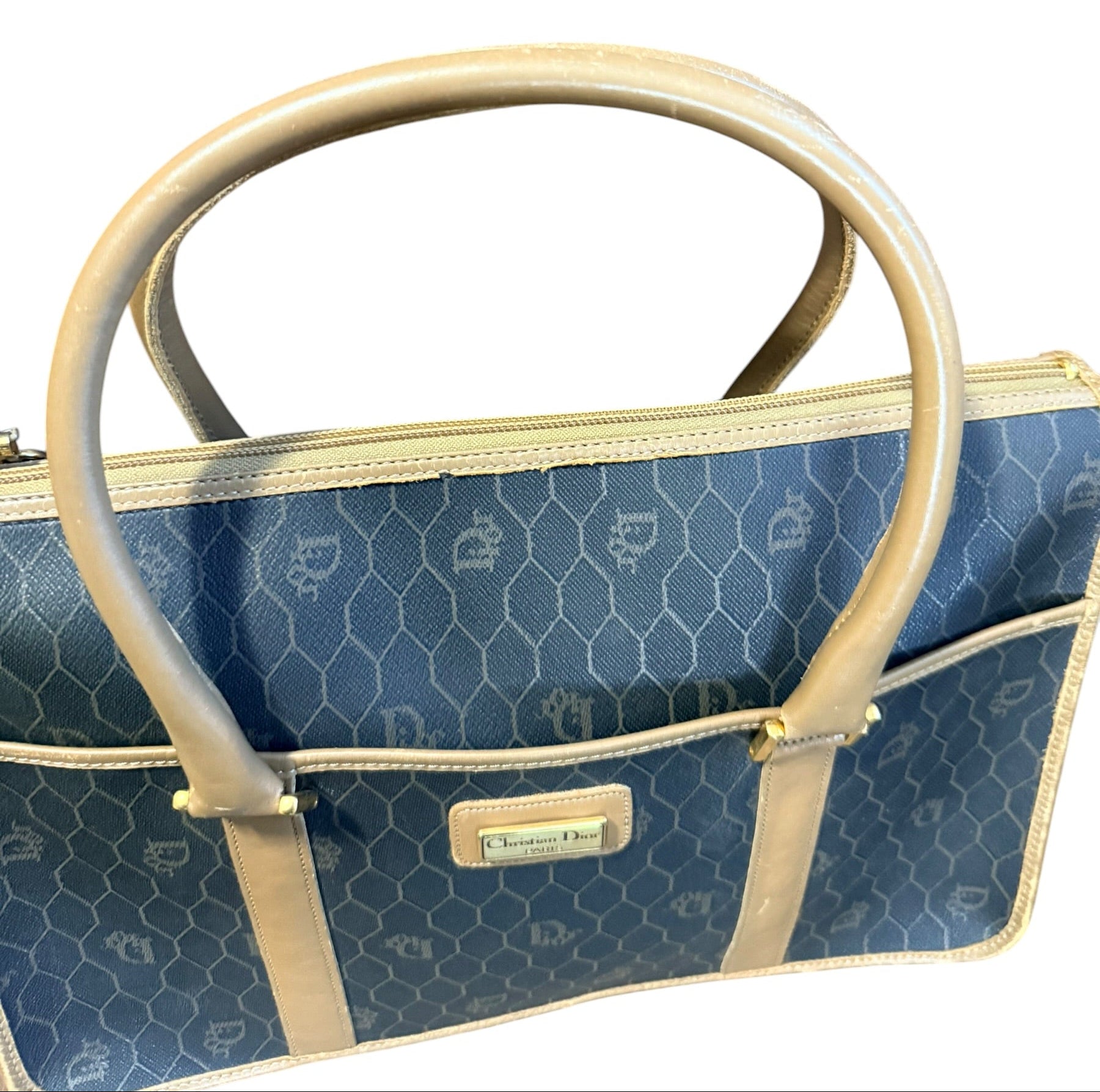Dior Honeycomb Top Handle Bag