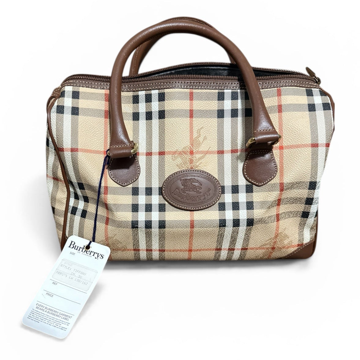 Burberrys Boston Bag with Tags