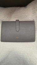 CELINE- Grained Calfskin Large Multifunction Pebble Strap Wallet-#010