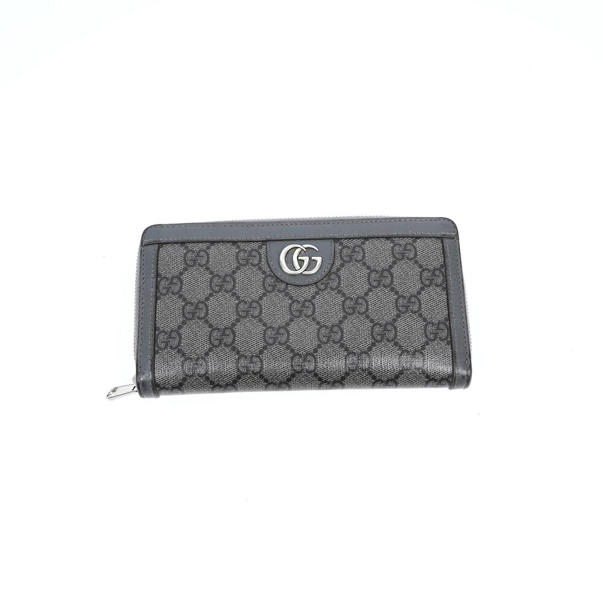 Gucci Ophidia GG Grey GG Supreme Zip Around Wallet